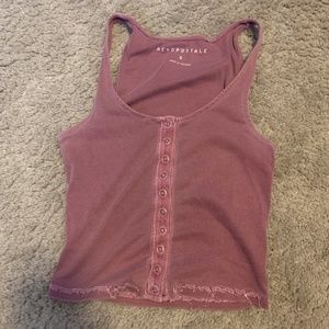 Distressed Purple Tanktop